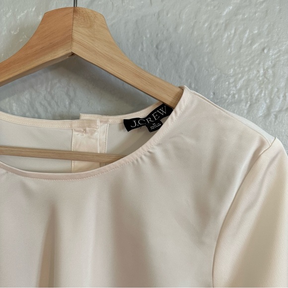 Long-sleeve button-back top in everyday crepe - Picture 8 of 11